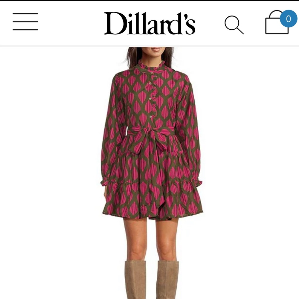 J. Marie Napa button front tiered mini dress - Picture 6 of 6